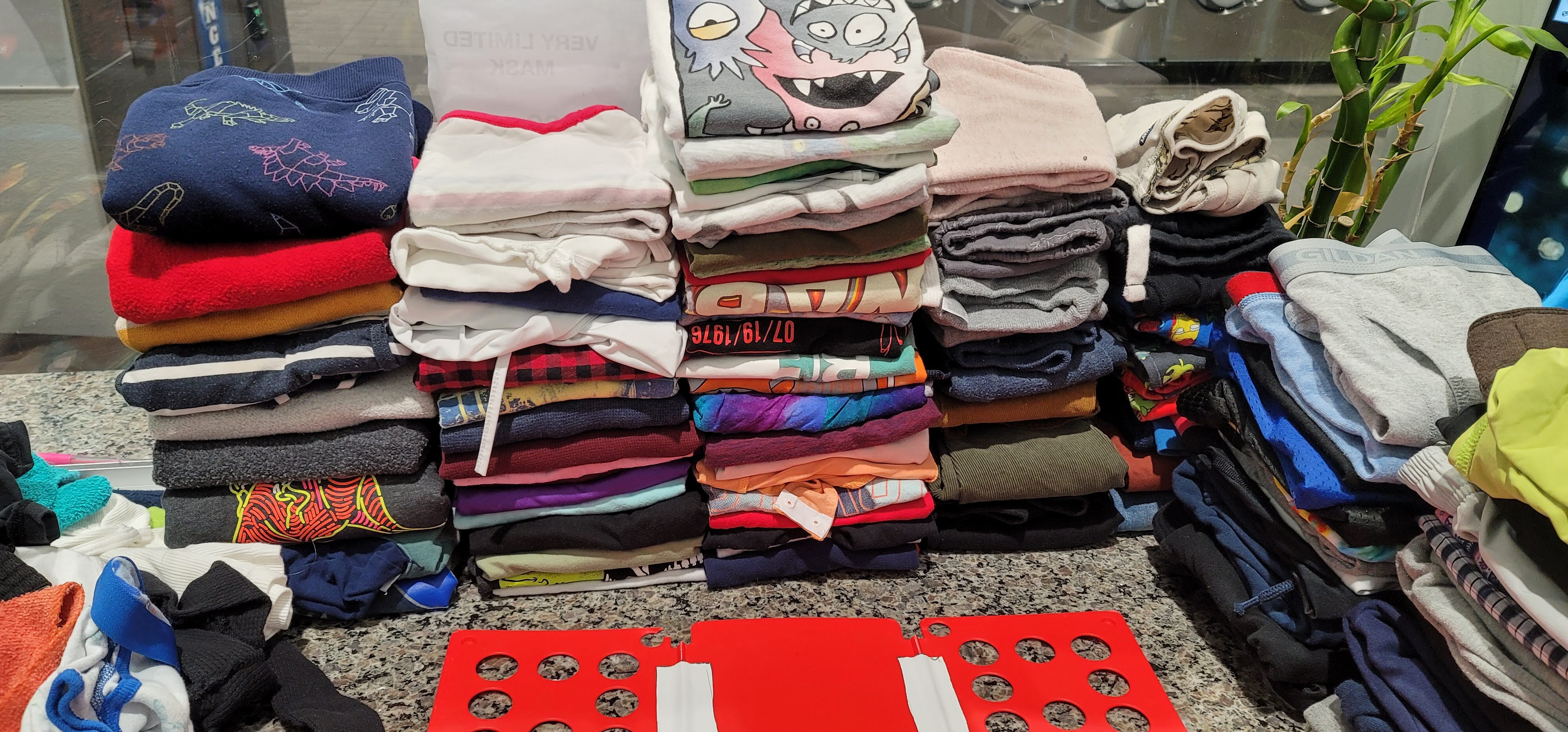 Wash and fold handled by the Edgmont Laundry team