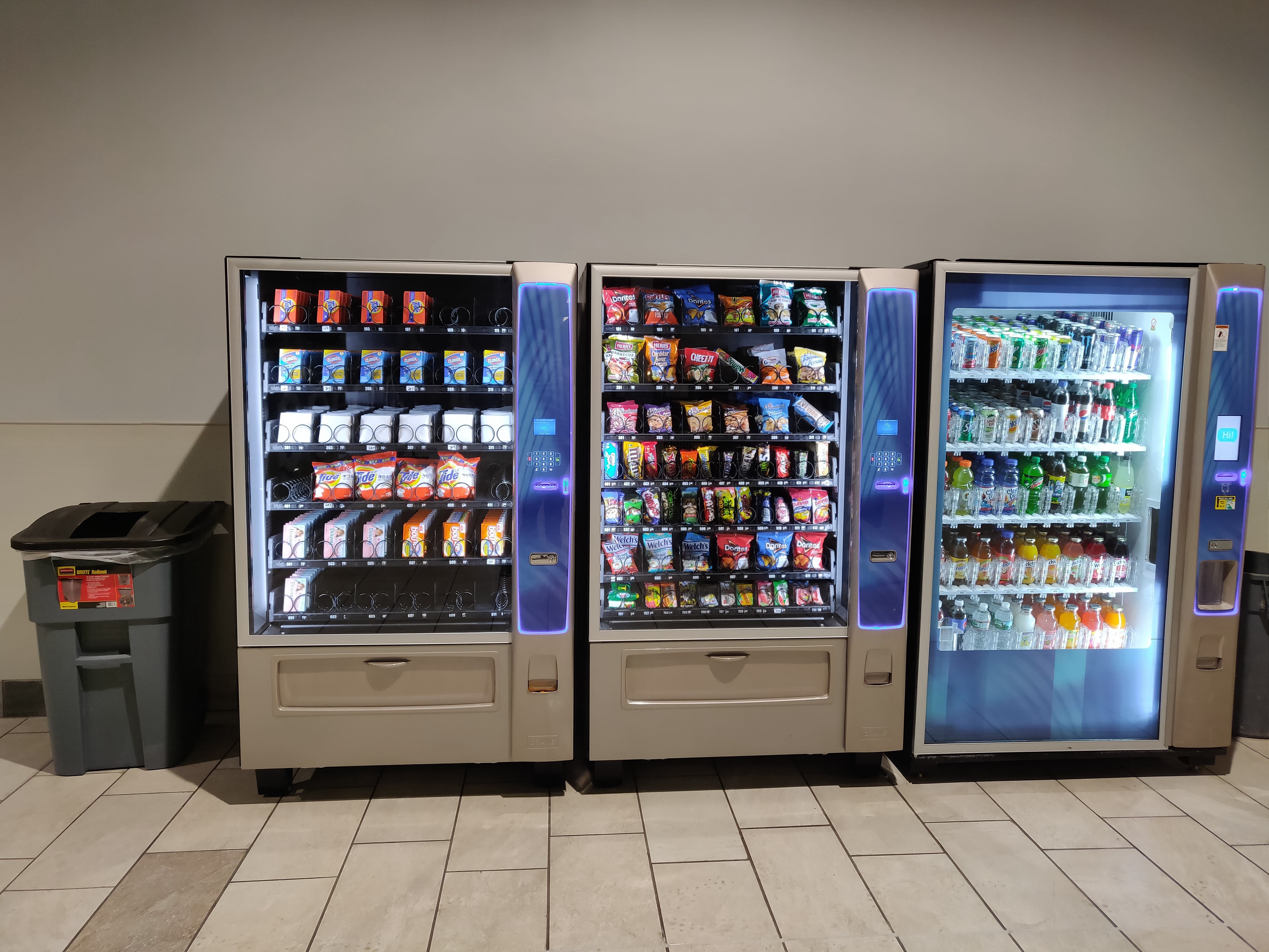 Drinks and snacks at Edgmont Laundry