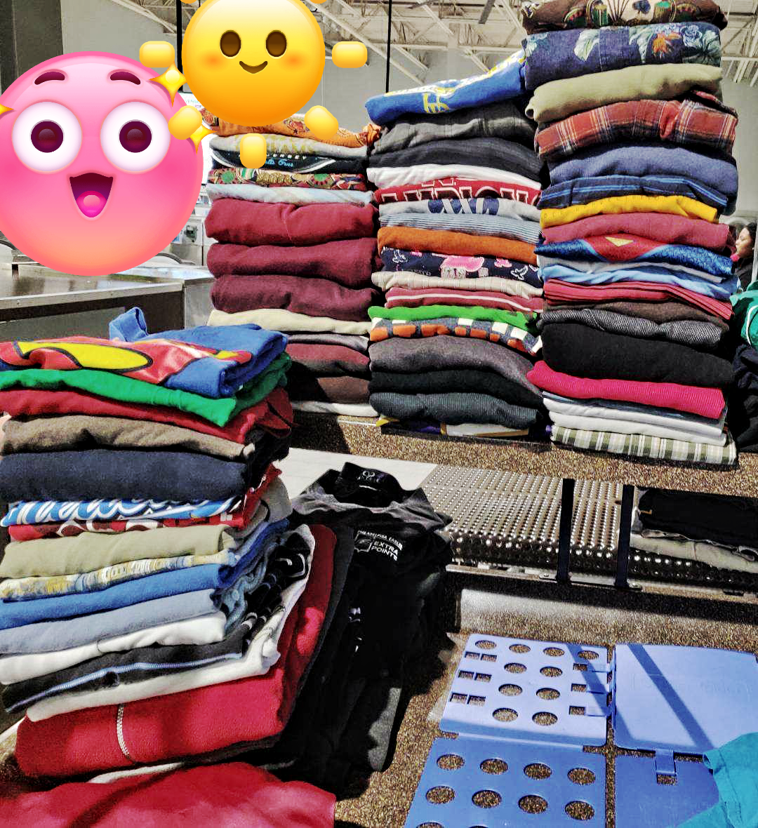 Wash and fold laundry service at Edgmont Laundry